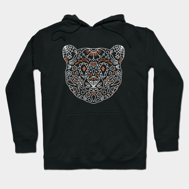 Sugar Skull Bear Hoodie by GeoCreate